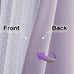 MYSKY HOME Lavender Curtains for Girls,Lilac Purple 52x90,2 Panels