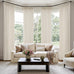 MIULEE Pinch Pleated Thick Linen Curtains 40x90 Inches Birch 4 Panels Set