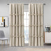Homechoice Decor Camel Blackout Window Curtains, 52" W x 96" L x 2 Panels