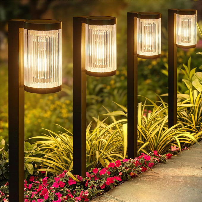 ELECLINK Solar Pathway Lights Outdoor, 6 Pack Upgraded Outdoor Solar Lights for Outside Super Bright Up to 15Hrs, IP65 Waterproof Solar Garden Lights for Yard Path Sidewalk Driveway Walkway Decor