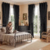 PONY DANCE 100% Blackout Black Curtains for Bedroom, W 52 x L96, 2 Panels