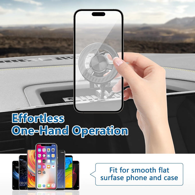 sukemichi Phone Mount for 2022 2023 2024 2025 2026 Chevrolet Silverado 1500/GMC Sierra 1500 2500 3500 HD Accessories,Dash Platform Phone Mount Magsafe Fit 13.4" Screen, Cell Phone Holder for NATO Rail