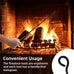 Fireplace Tools Set 5 Piece, 30.5 in Wrought Iron, Animal Print