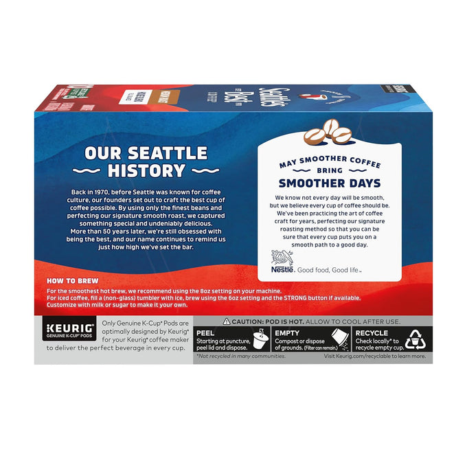 Seattle's Best Coffee K-Cup Pods House Blend Medium Roast, 6 Boxes 60 Pods