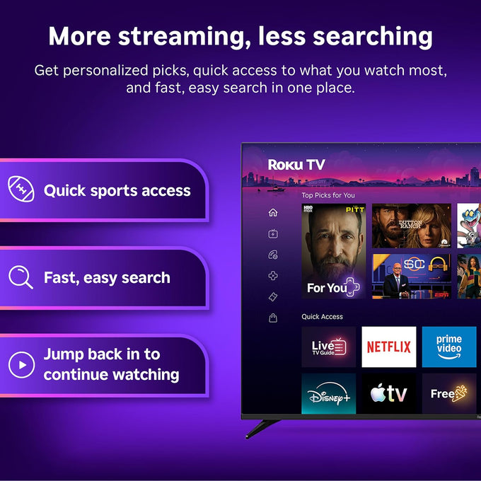 Roku 40-Inch Select Series Smart TV 2026-1080p Full HD TV - RokuTV