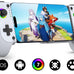 Mocagen MC1 Phone Controller for iPhone & Android – Ergonomic Grip, Low Latency, Case Friendly, Mobile Controller with Hall Effect Joysticks, Portable Travel Companion for Car/Leisure(White+Black Case)