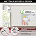 UNISHADES No Drill Top Down Bottom Up Roman Shades, 42×64in, Natural