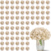 80 PCS White Hydrangea Artificial Flowers, Ivory Silk Full Flowers Heads with Stems for Wedding Centerpieces, Home, Garden, Baby Shower, Party Decoration