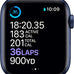 Apple Watch Series 6 (GPS, 44mm) - Blue Aluminum Case with Deep Navy Sport Band (Renewed)