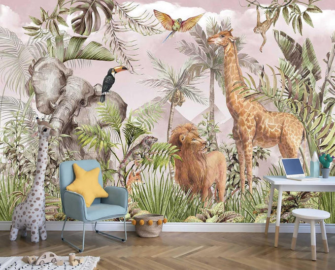 Reyhui Sunshine Forest Mural Wallpaper Landscape Tree