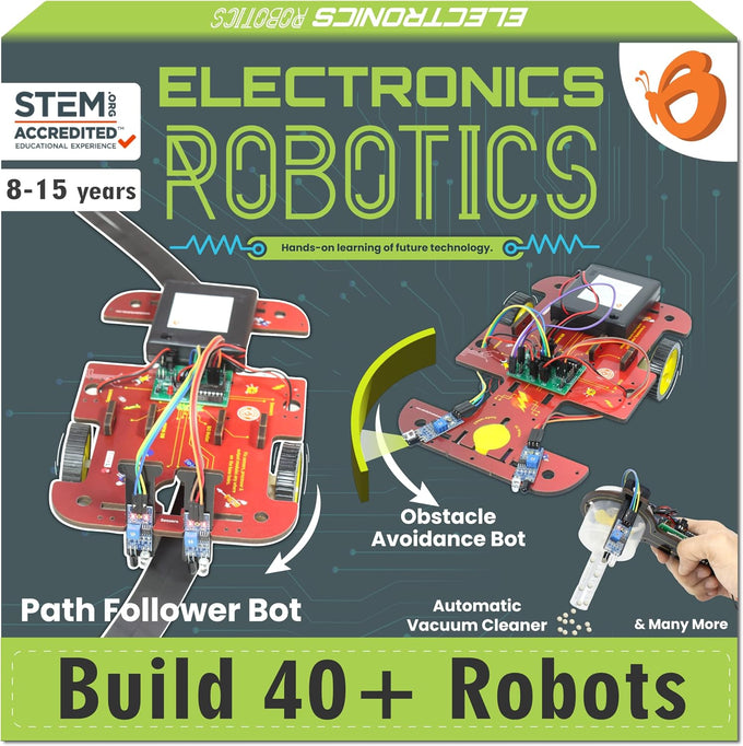 Butterfly EduFields 10in1 STEM Electronics Robotics Kit for Kids Ages 8-12