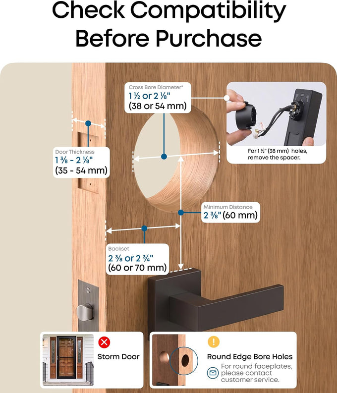 eufy Security Video Smart Lock S330, Keyless Entry Door Lock,Chime Included