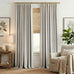 NICETOWN Living Room Curtains 2 Panels Sets Faux Linen Textured, Pinch Pleated Room Darkening Light/Heat Blocking Window Treatments Thermal Curtains for Bedroom, Angora, W50 x L102