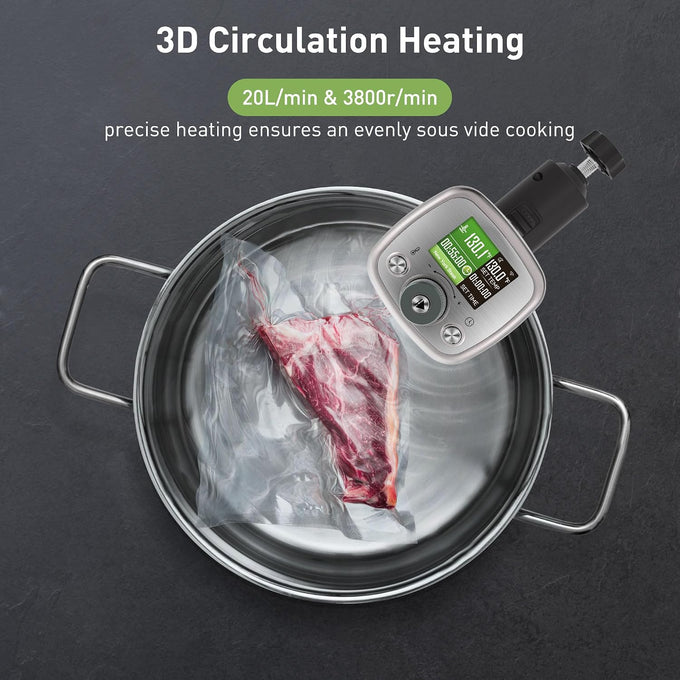 KitchenBoss WiFi Sous Vide Cooker Ultra-quiet 1100W Sous Vide G320PS