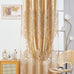 NAPEARL Luxury Jacquard Curtains and a Valance for Living Room, Dining Room Curtains & Drapes with Layer, Set of 2 Panels with Lining Satins (Gloden, W52 x L84)