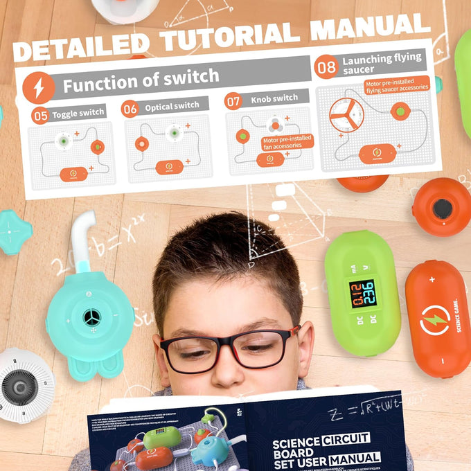 SMILESSKIDDO Science Kits Electronics STEM Kit 420+ Projects 35 Parts