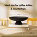 KIVY Concrete Fruit Bowl for Kitchen Counter - Large Decorative Bowl
