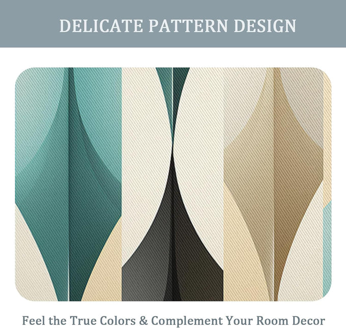 Mid Century Modern Curtains 84 Inch 2 Panels, Home Essentials