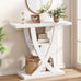 FAVOOSTY 31.5" Entryway Table, 3 Tier Hallway Table, Console Tables, Black