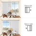 Fabric Vertical Shades & Blinds, 100% Blackout Door Shades, Window Shade, Vertical Shade for Sliding Doors, 1 Panel, W100 x L84, White