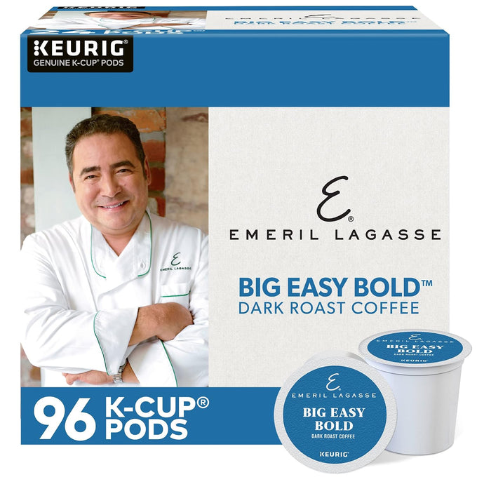 Emeril Big Easy Bold Keurig Single-Serve K-Cup Pods, Dark Roast Coffee, 96 Count