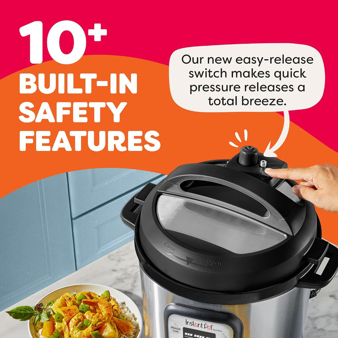 Instant Pot Duo Plus 6 Qt 9-in-1 Electric Pressure Cooker, Stainless Steel
