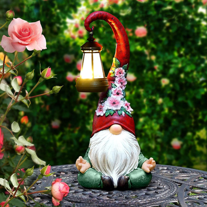 Large 17-In Solar Turtle Garden Statue with Lantern for Outdoor Yard Decor