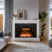Electric Fireplace Insert Trim Kit for 40 inch Fireplace Electric Inserts, Metal Construction Plates, Black-B09R2114SG