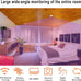 Wireless Security Camera 1080P Indoor with Smoke Detector, WiFi Smart Camera Dome Surveillance System with Night Vision,Motion Detection, for Home and pet