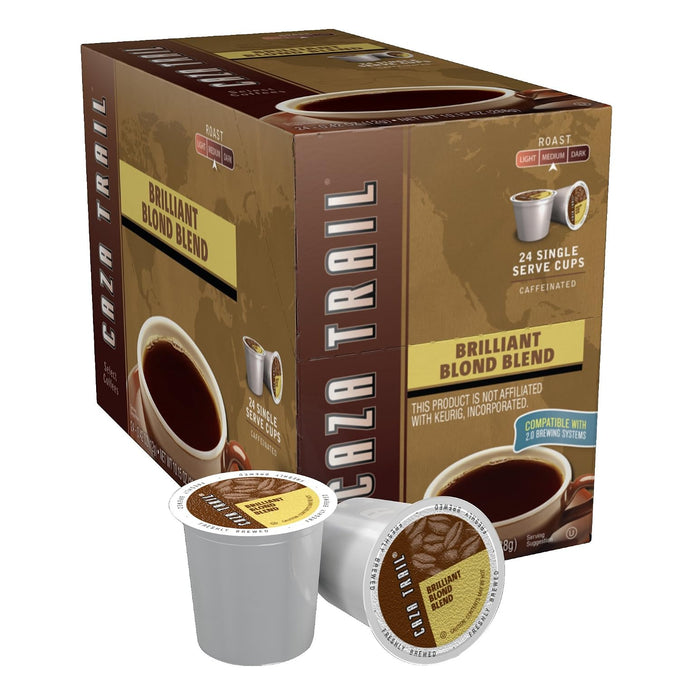 Caza Trail Coffee, Organic Extra Bold Medium Roast, 100 Single Serve Cups