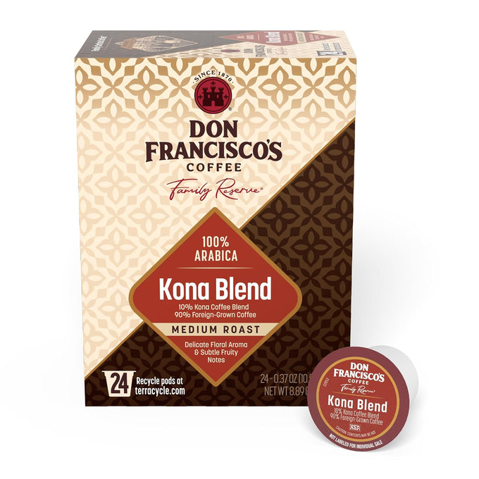 Don Francisco's Kona Blend Single Serve Coffee Pods, Medium Roast, 100ct