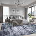 8x10 Area Rug Living Room: Modern Washable Indoor Carpet Black