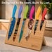 CHEF'S VISION Masterpiece Knife Set, 6-Piece Stainless Steel Kitchen Knives