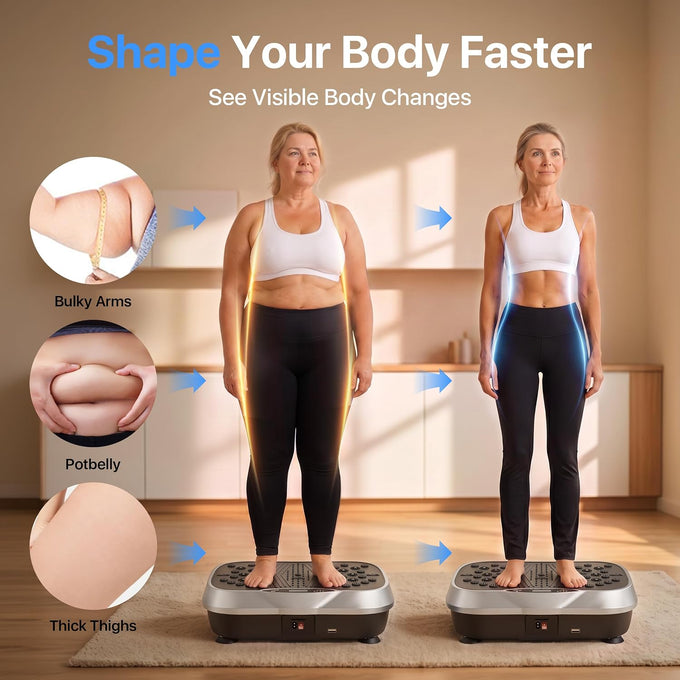 ALSO GO Vibration Plate Exercise Machine for Whole Body Lymphatic Drainage