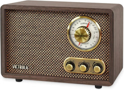 Victrola Willow - Retro Wood Bluetooth Radio, AM/FM - Espresso