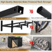 4FT Outdoor Firewood Rack, Wood Storage with 600D Waterproof Oxford Cover Heavy Duty 8 Legs Firewood Log Holder Indoor with Log Carrier, Gloves, and Kindling Hooks for Fireplace Patio Deck Wood Rack