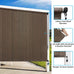Amagenix Outdoor Roller Shades, 220GSM HDPE Exterior Cordless Patio Shades Roll Up Outdoor Blinds for Porch 8'(W) x 8'(H), Spliced of Two Sections, Mocha