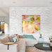 STICKGOO Wave 3D Wall Panels, White Marble, 19.7" x 19.7"