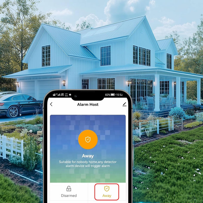 PGST Home Security Systems for House, WiFi+4G Alarm System No Monthly Fees