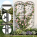 4 Pack Garden Trellis for Climbing Plants, 71 x 20 inch Rustproof Heavy Duty Metal Trellis for Climbing Rose Vine Clematis, Perfect for Premium Patio Decor & Luxury Outdoor Garden Design, Silver Gray