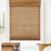 LazBlinds No Drill Bamboo Roman Shades, 38x64, DP-Natural