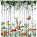 Vintage Botanical Curtains,Antique 1900s Plants Herbs Mushroom Blackout Window Drapes for Kitchen,Boho Retro Wildflower Green Leaf Ferns Farmhouse Window Treatment for Living Room 52x84in
