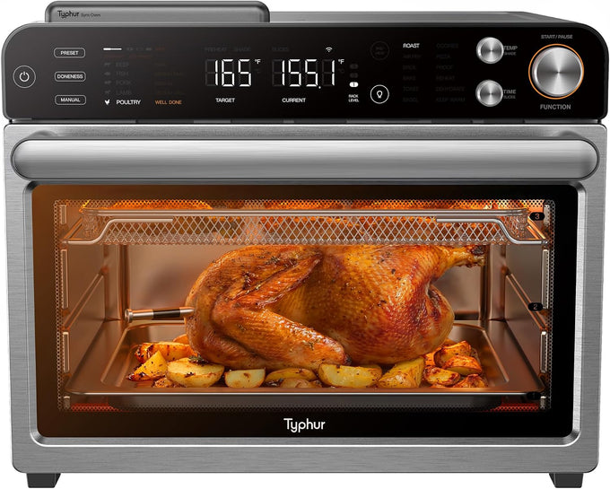 Typhur Sync Air Fryer Oven with Wireless Meat Thermometer Probe, AI Recipes