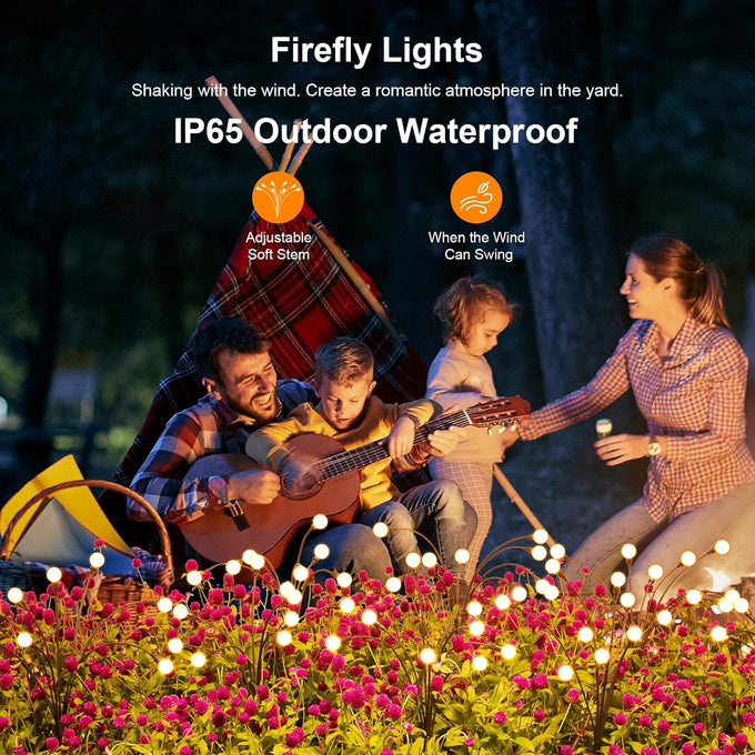 ASMAD Solar Lights Outdoor(12Pack-64 LEDs),Solar Garden Lights,Fairy Lights