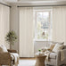 MIULEE Pinch Pleated Thick Linen Curtains 40x90 Inches Birch 4 Panels Set