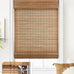 LazBlinds No Drill Bamboo Roman Shades, 38x64, DP-Natural