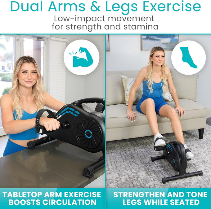 Vive Under Desk Bike Pedal Exerciser - Stationary Exercise Leg Peddler