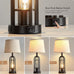 SRJJA 24" Farmhouse Table Lamps for Living Room Bedroom Set of 2, USB A+C