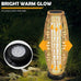 Solar Yard Outdoor Solar Lamp Woven Wicker Boho Lantern Floor Lamp, Decoration for Garden, Deck, Yard, Pathway, Oslo