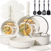 CAROTE 19pcs Pots and Pans Set Non Stick, Detachable Handle Cookware